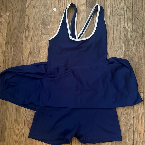 Elegant Navy Blue Mini Dress - Picture 7 of 7